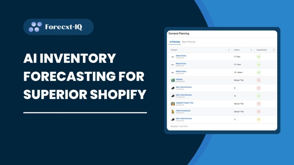 AI Inventory Forecasting for Superior Shopify Inventory Management