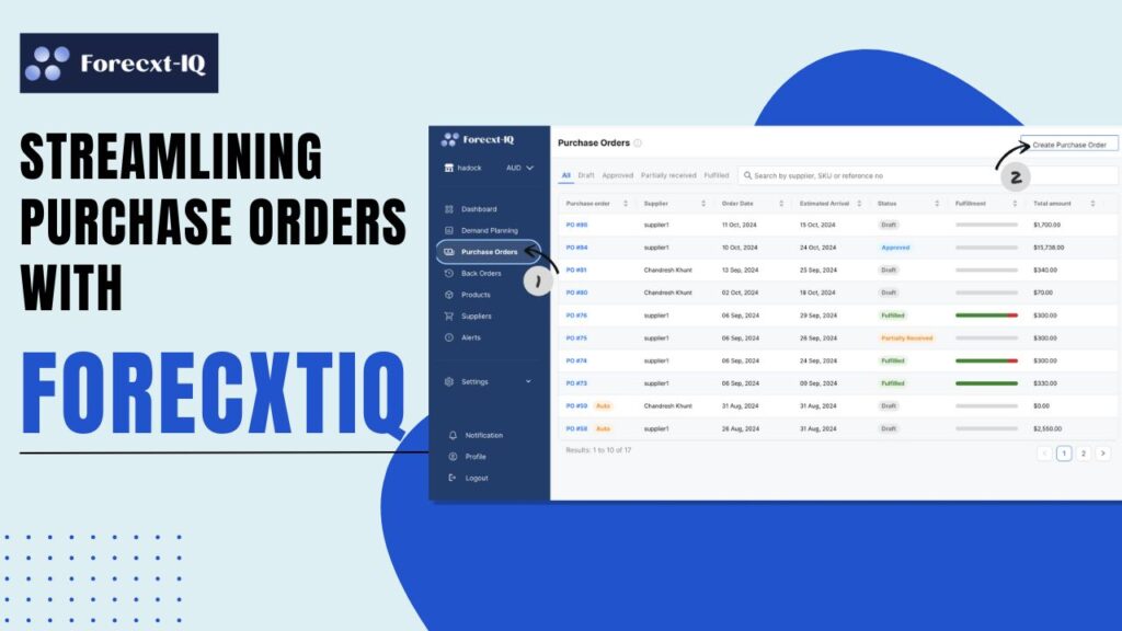 Streamlining Purchase Order with ForecxtIQ: The Smarter Way to Manage Inventory