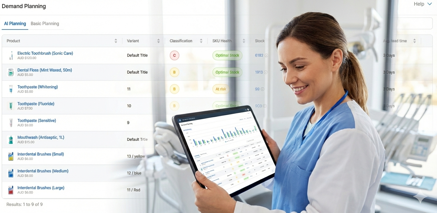 ForecXtiq Dental Inventory Management Dashboard
